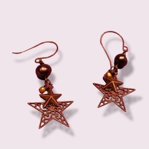 Multi star dangle earrings